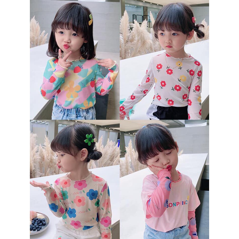 xả kho - Áo hoa 3D cho bé gái