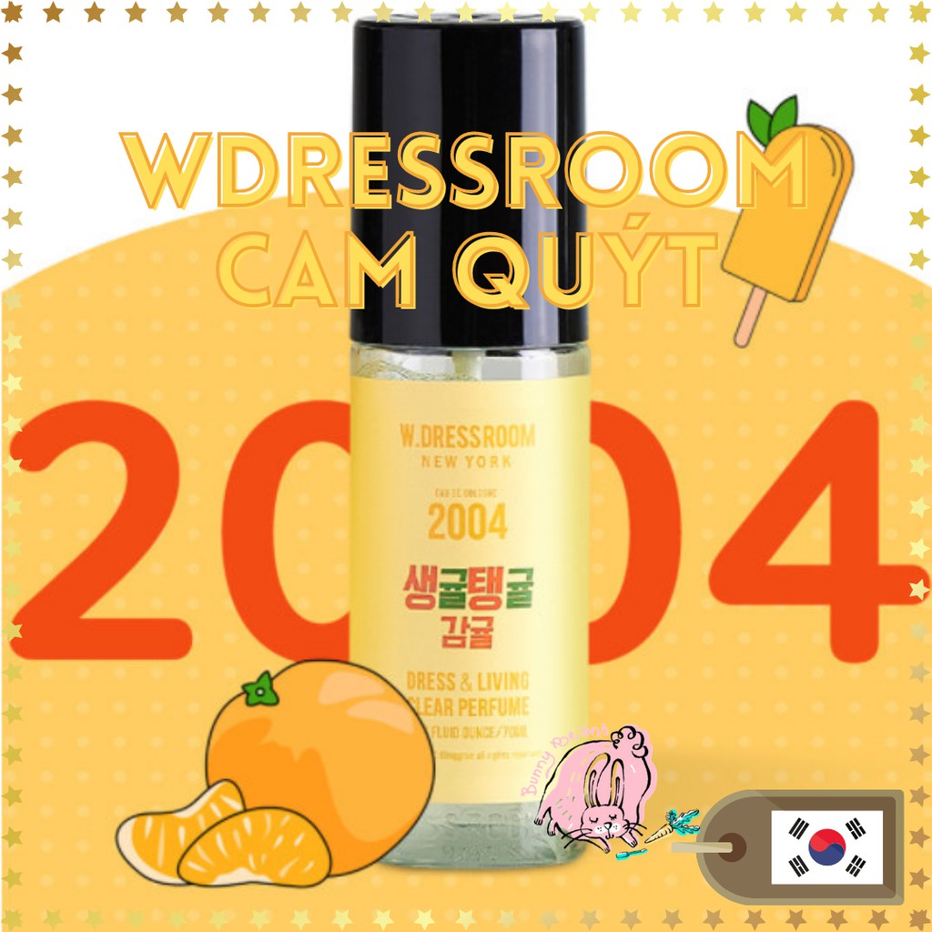 Nước hoa xịt vải Wdressroom No 2004 SAENG TAENG 70ml hương cam quýt (Shop Bunny Beans)