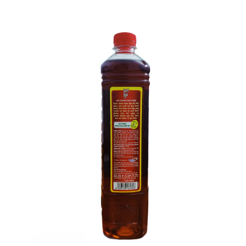 Nước mắm Nam Ngư Đệ Nhị 100% từ cá cơm chai 800ml