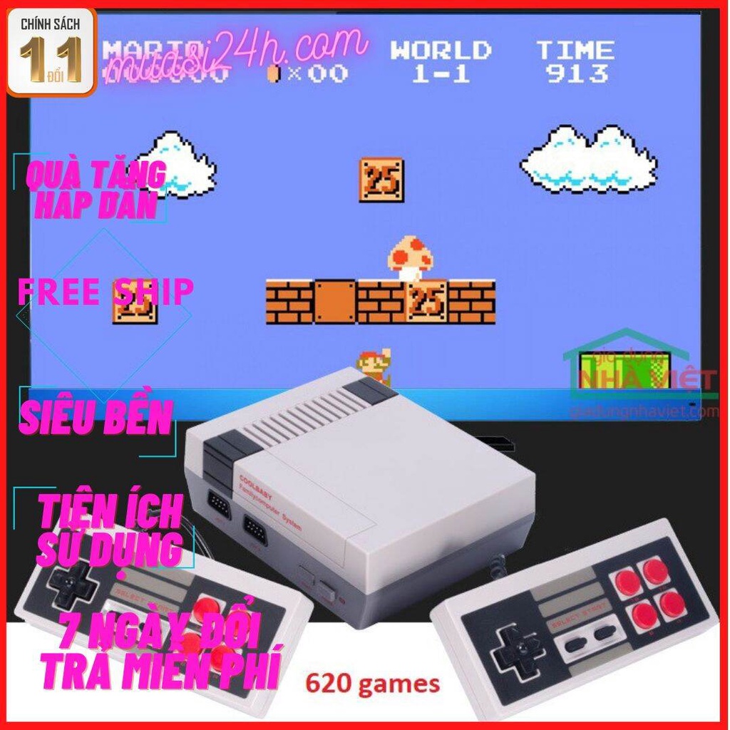 Máy Chơi Game Cổ Điển NES Classic 620 Trò Chơi Cực Vui