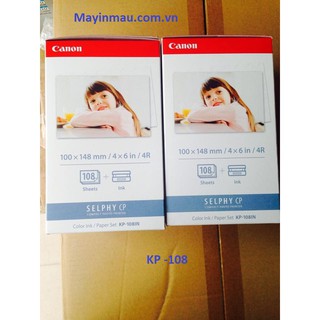 Combo 2  giấy in ảnh nhiệt Canon KP108_inksun