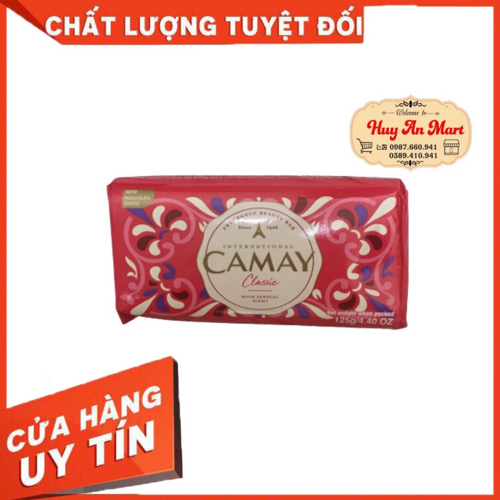 SIÊU SALE⚡ Xà bông tắm CAMAY hương nước hoa 125gr, xà bông cục quyến rũ hương nước hoa