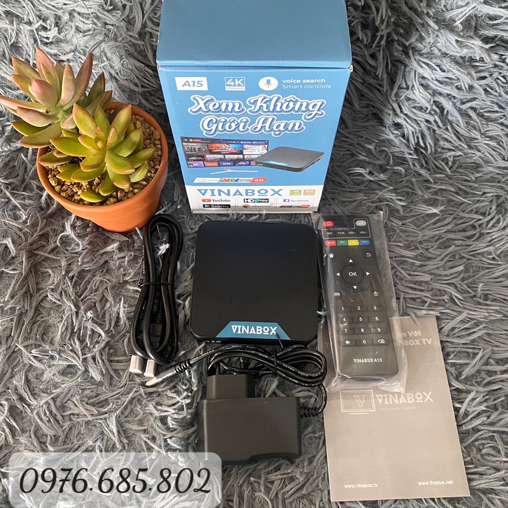 Android TV Box Vinabox A15, xem truyền hình bản quyền miễn phí, hệ điều hành Android TV