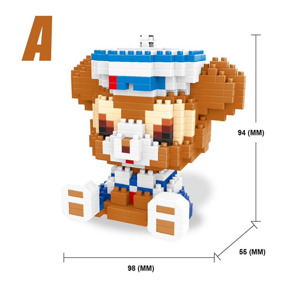 [Mã LIFETOYS1 giảm 30K đơn 99K] Khối đồ chơi xếp hình lego hình nhân vật lùn dễ thương