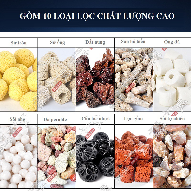 Vật liệu lọc tổng hợp cho máy lọc bể cá