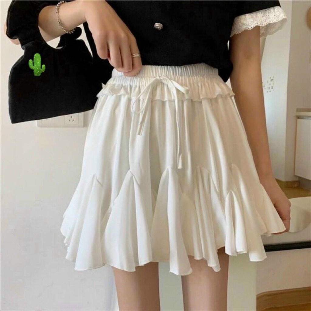 chân váy ngắn dập xếp ly kiểu đẹp lạ p
