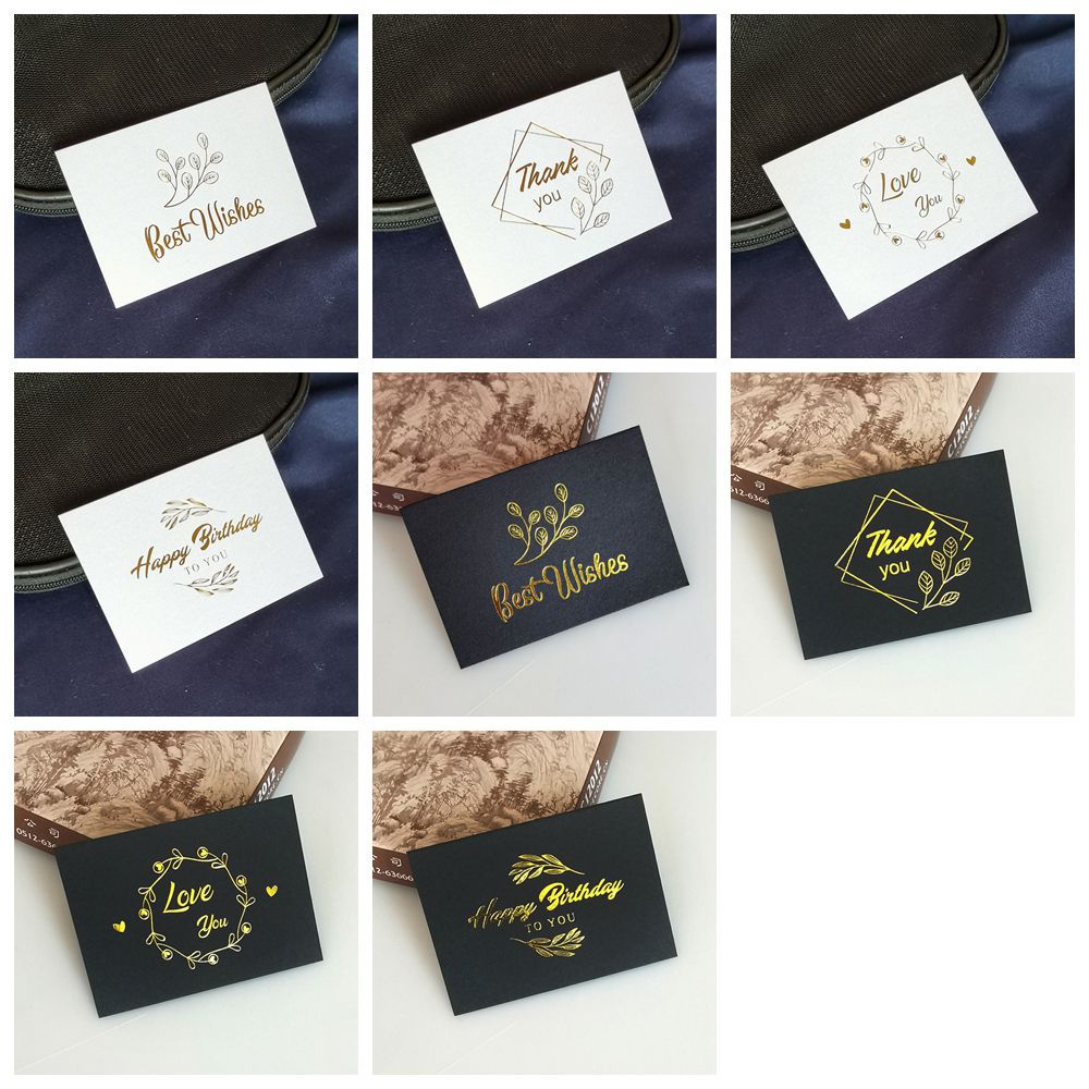 Set 100 Tấm Thẻ Màu Đồng In Chữ Thank You Độc Đáo Trang Trí Tiệc|Tem Chúc Phúc / Nhiều Màu Sắc