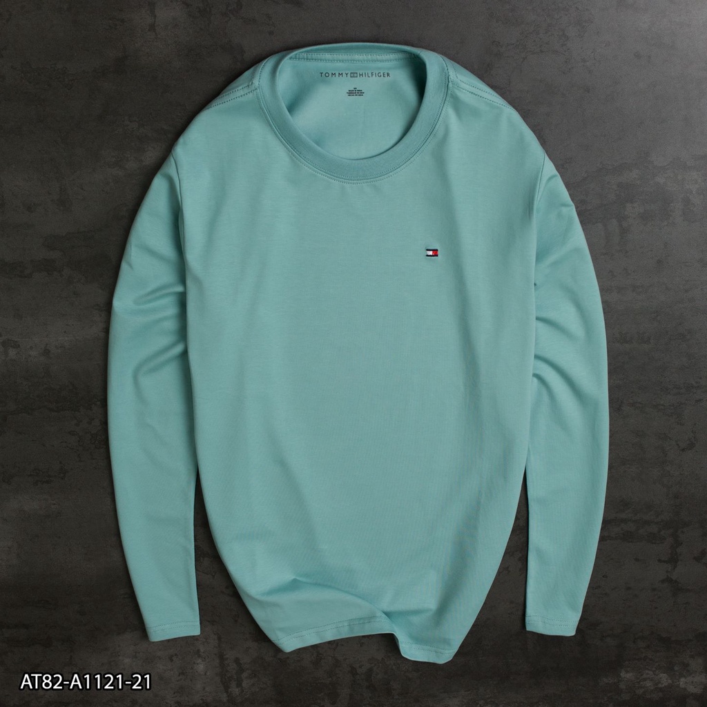 Áo Thun Tay Dài TOM MY  AT82 100% Cotton - áo thun nam thêu Logo