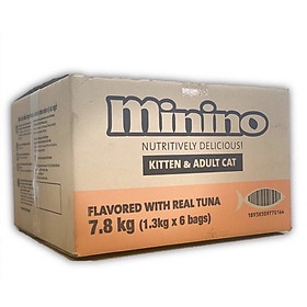6 gói thức ăn mèo minino 1.3kg