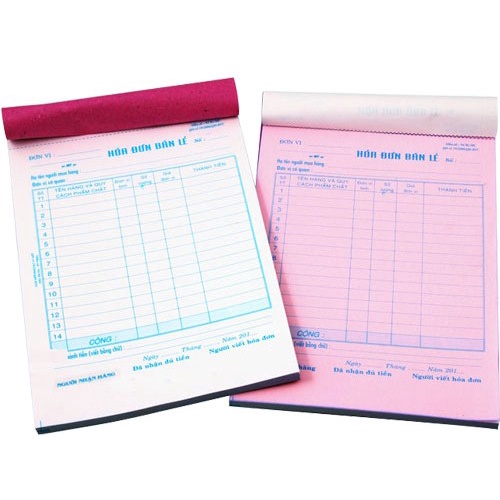 HÓA ĐƠN BÁN LẺ 1 LIÊN, 2 LIÊN