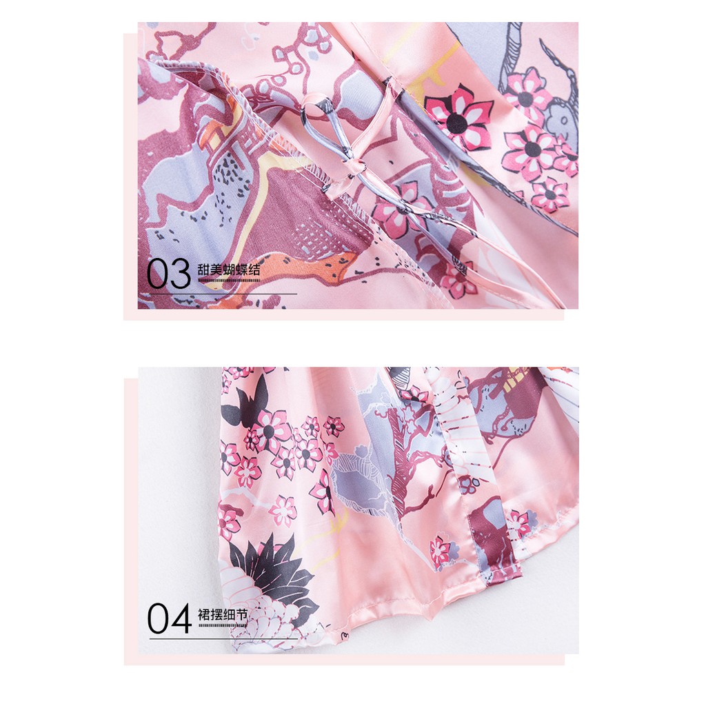 Áo choàng ngủ bằng lụa dành cho nữ | BigBuy360 - bigbuy360.vn