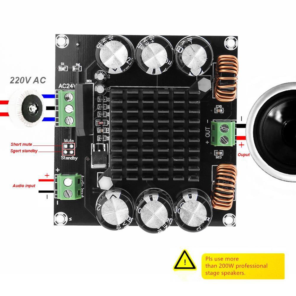 Bảng mạch khuếch đại kỹ thuật số Mono công suất cao TDA8954TH Core BTL Fever Class 420W