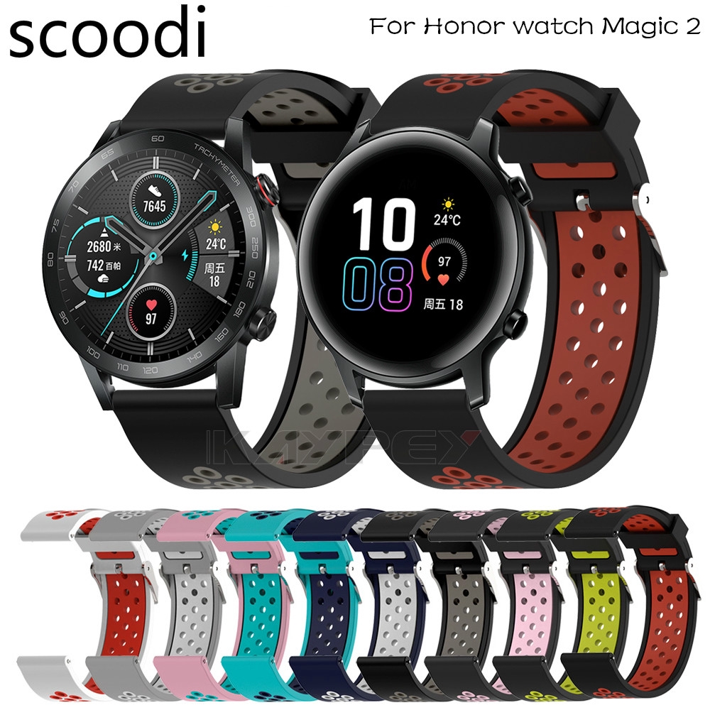 Dây đồng hồ đeo tay bằng silicon mềm cho Huawei gt2 42mm GT 2 2e / Huawei Honor Magic 2