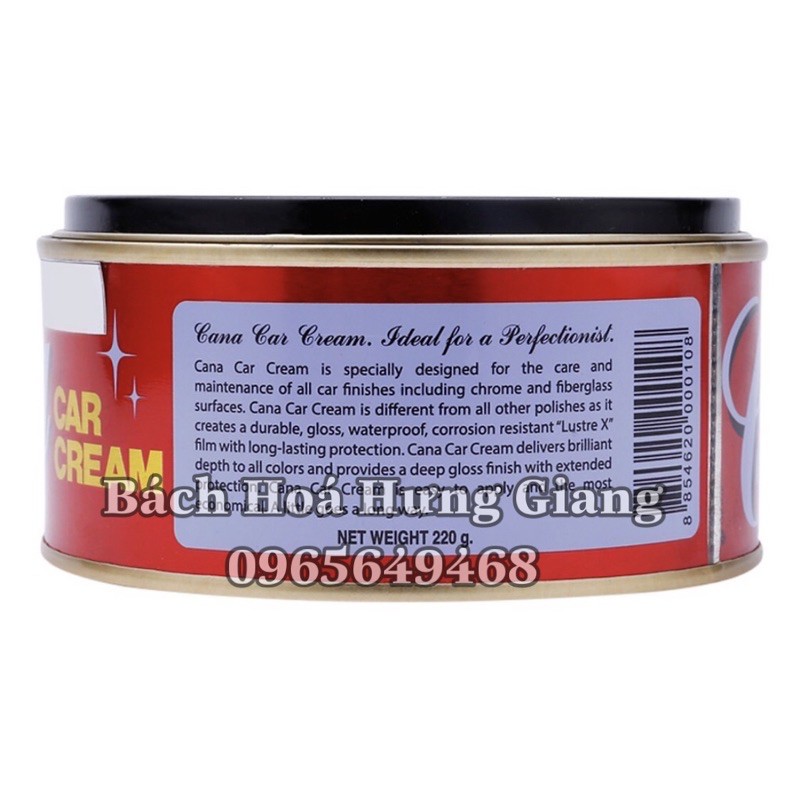 [CHÍNH HÃNG] Kem Đánh Bóng Xoá Xước Ô Tô - Xe Máy Cana Car Cream 100gr 220gr