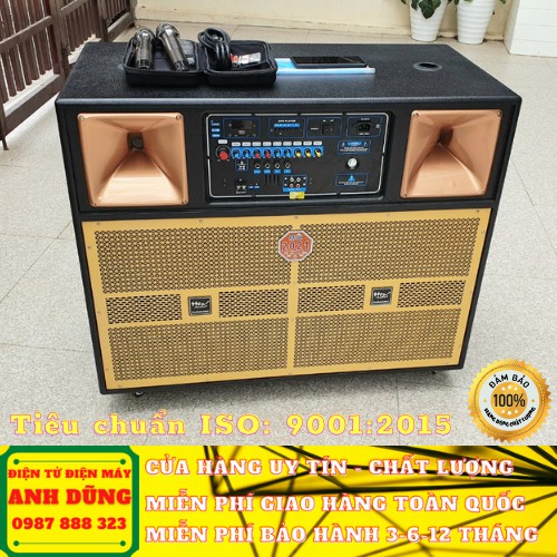 LOA KARAOKE DI ĐỘNG HÙNG LOA K66 BASS 40 X2 CÔNG SUẤT KHỦNG, KẾT NỐI TIVI, ĐIỆN THOẠI, GHITA,...