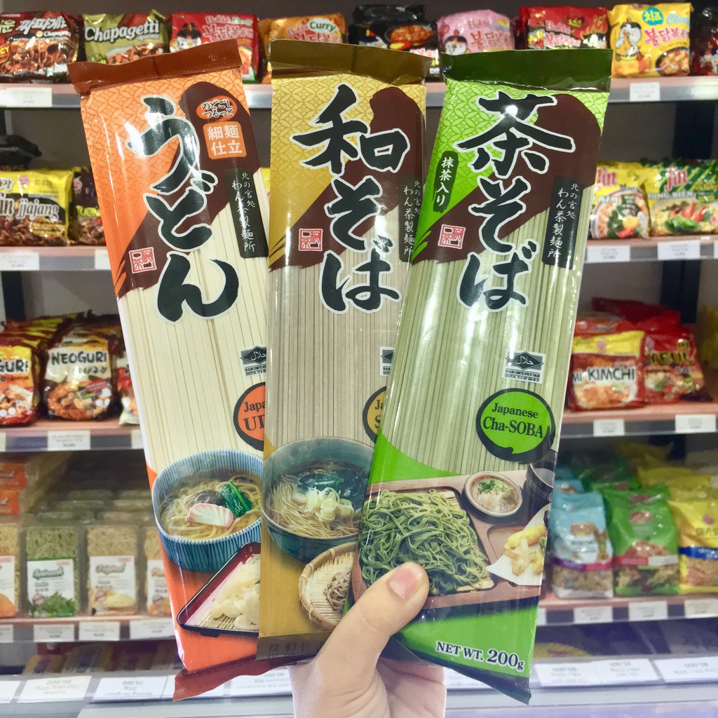 Mì udon, mì soba, mì trà xanh Yamamori 200g