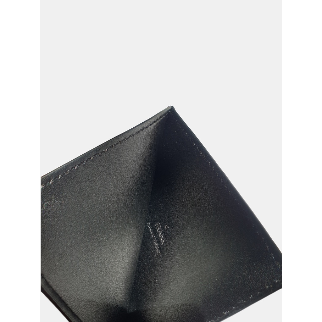 Ví Đựng Thẻ ATM Da Bò Mastrotto Nhập Khẩu FRANK Leo Card Holder Mini Nhiều Ngăn Cho Nam Màu Đen
