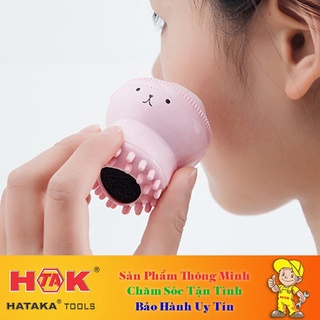 Miếng rửa mặt silicon massage nano bạch tuộc siêu mềm