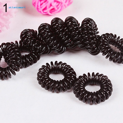 Cá Tuyết| Set 10 Dây Cột Tóc Cao Su Co Giãn Có Giá Đỡ Dành Cho Nữ