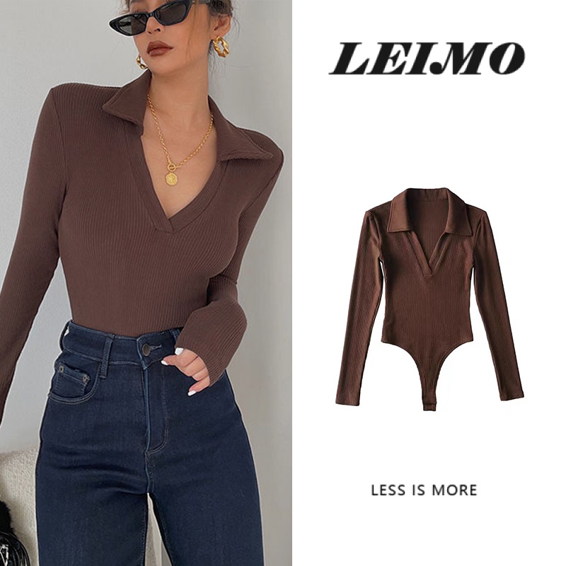 Bodysuit Cổ Chữ V Khoét Sâu Thiết Kế Quyến Rũ Thời Trang Theo Phong | BigBuy360 - bigbuy360.vn