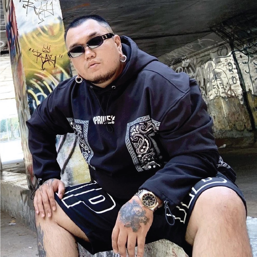 Áo Hoodies hoạ tiết Bandana bigsize