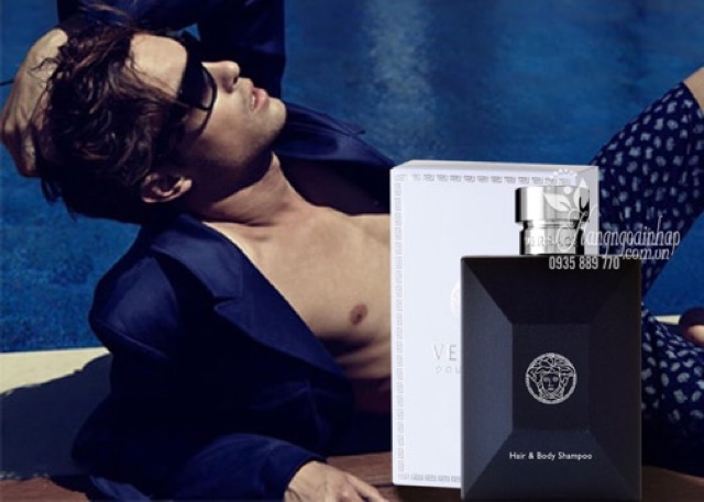 💦❄️Sữa tắm gội nước hoa Nam VERSACE POUR HOMME Hair & Body Shampoo 250ml