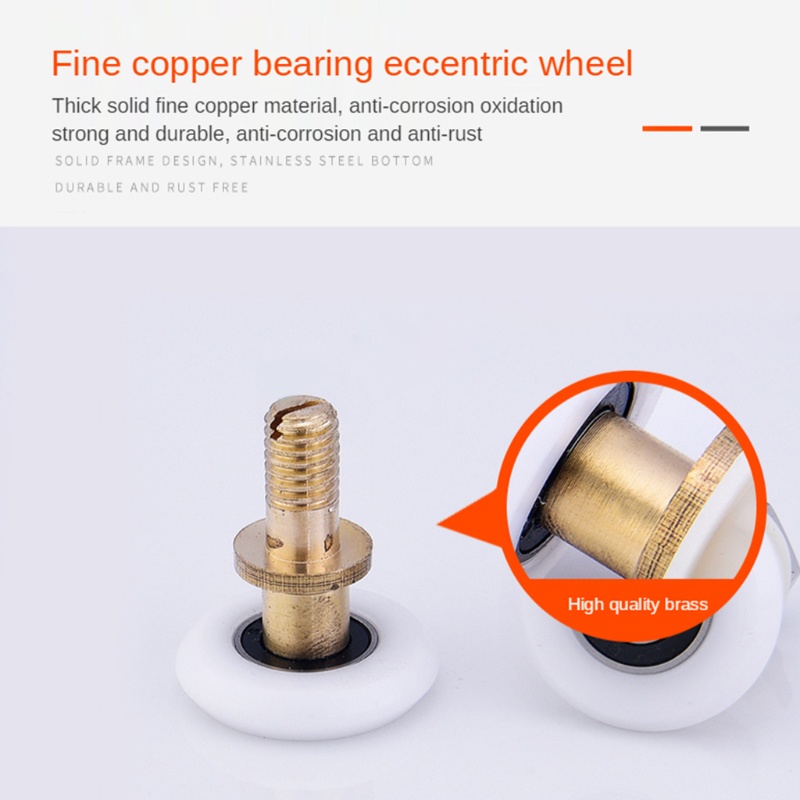 Set 8 Ròng Rọc Cửa Kính Trượt Thay Thế Chất Lượng Cao