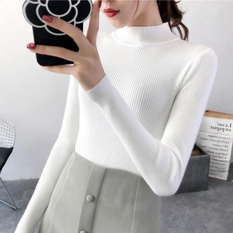 Áo len tay dài cổ cao thời trang nữ | BigBuy360 - bigbuy360.vn