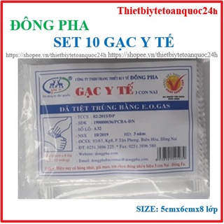 Combo 100 miếng Gạc y tế tiệt trùng Đông Pha