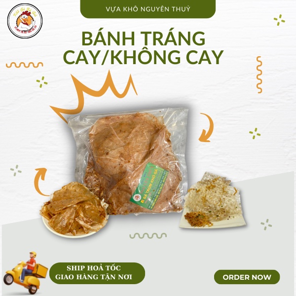 BỊCH 1 KG BÁNH TRÁNG XÌ KE VÀ BÁNH TRÁNG KHÔ GÀ đạt chuẩn ATVSTP | KHÔ Gà Bà Già
