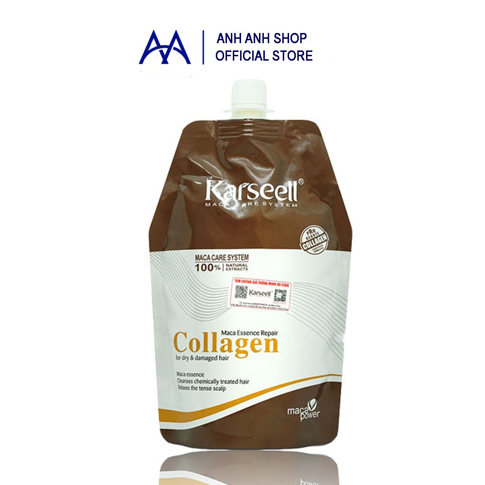 ✅[ Karseell - CHUẨN CHÍNH HÃNG ] Hấp tóc - ủ Tóc - Collagen Karseell - Karseell Maca TẶNG GỘI XẢ 15ML