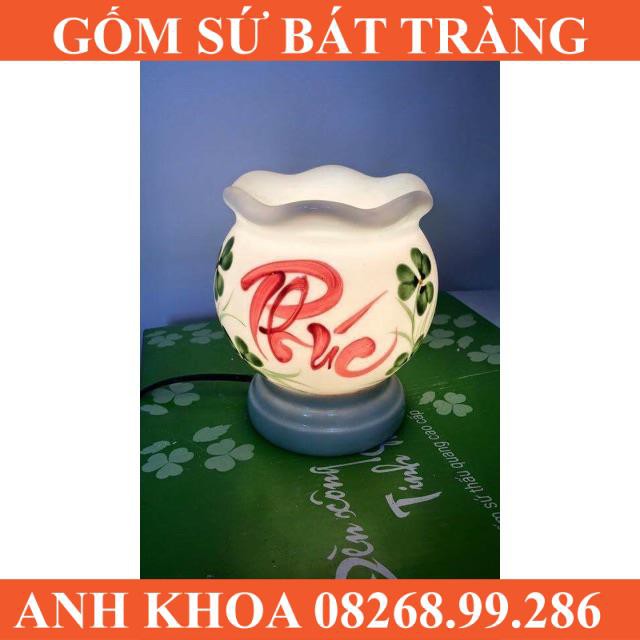 Đèn xông tinh dầu size to - Gốm sứ Bát Tràng Anh Khoa