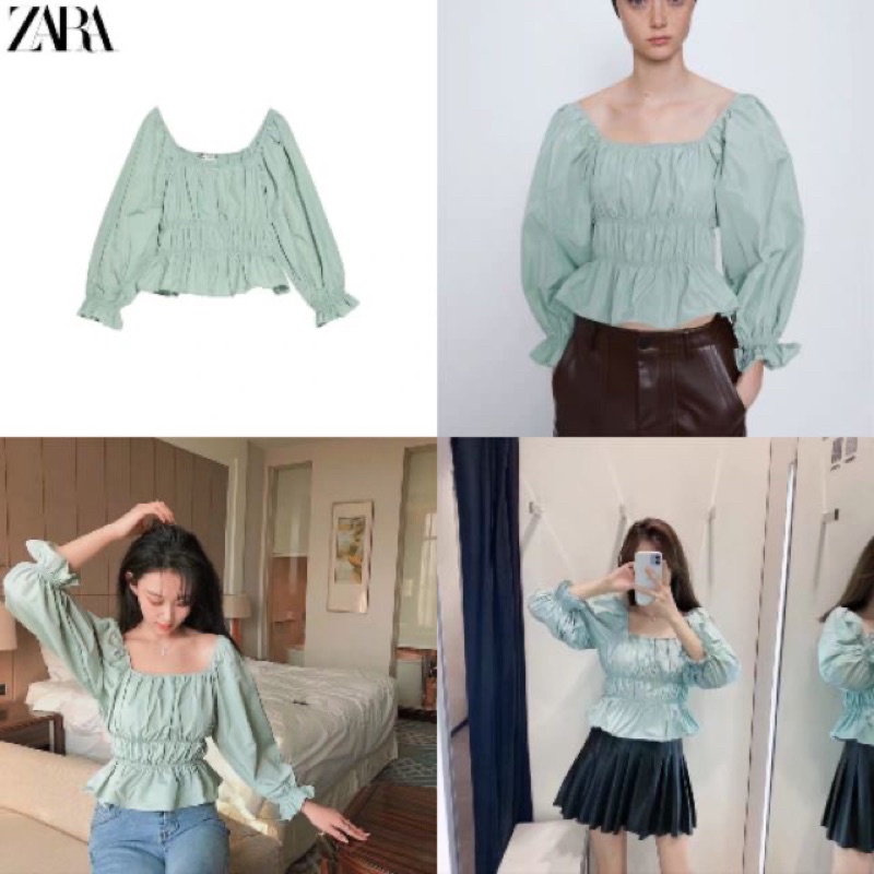 Áo xanh mint size S thanh lí