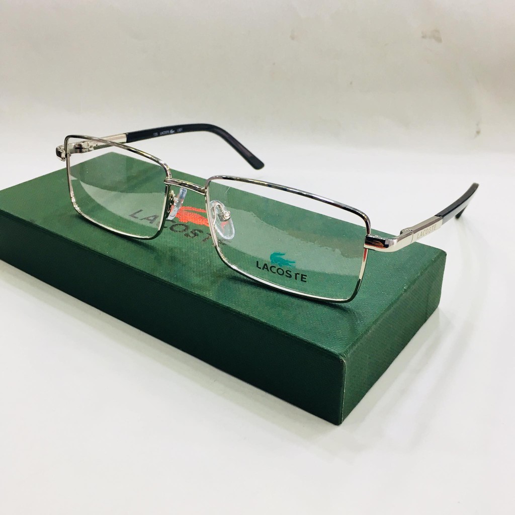 Gọng kính kim loại nam Lacot mắt vuông - nhận cắt mắt cận viễn loạn | BigBuy360 - bigbuy360.vn