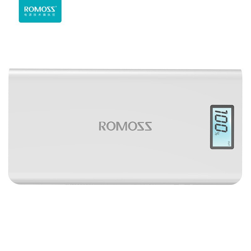 Pin sạc dự phòng 20.000mAh Romoss Sense 6plus LCD Trắng