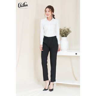 Chiffon_Áo sơ mi dài tay cổ đức