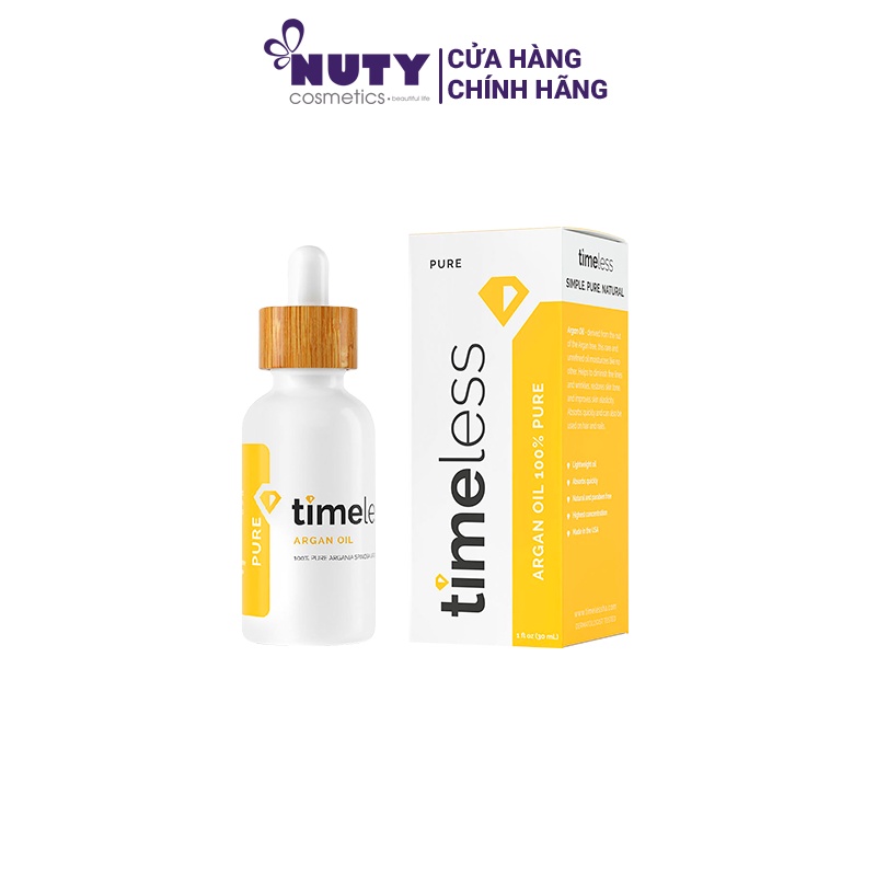 Dầu Dưỡng Dưỡng Ẩm Timeless Argan Oil  100% Pure (30ml) | BigBuy360 - bigbuy360.vn