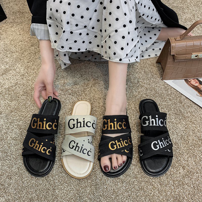 (HÀNG CÓ SẴN) Dép lê quai vải bản to CHICC BIG SIZE 36-42