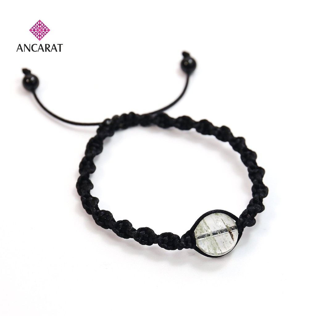 ANCARAT-Vòng tay handmade ngũ hành đá ưu linh xanh phong thủy