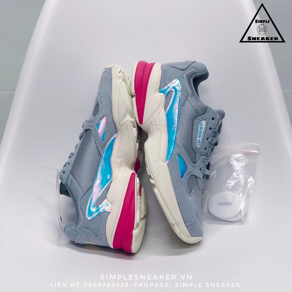 Giày Sneaker Nữ Adidas FalconFREESHIP Adidas Falcon Light Grey Chính Hãng - Giày Adidas Auth [EG2676] - Simple Sneaker