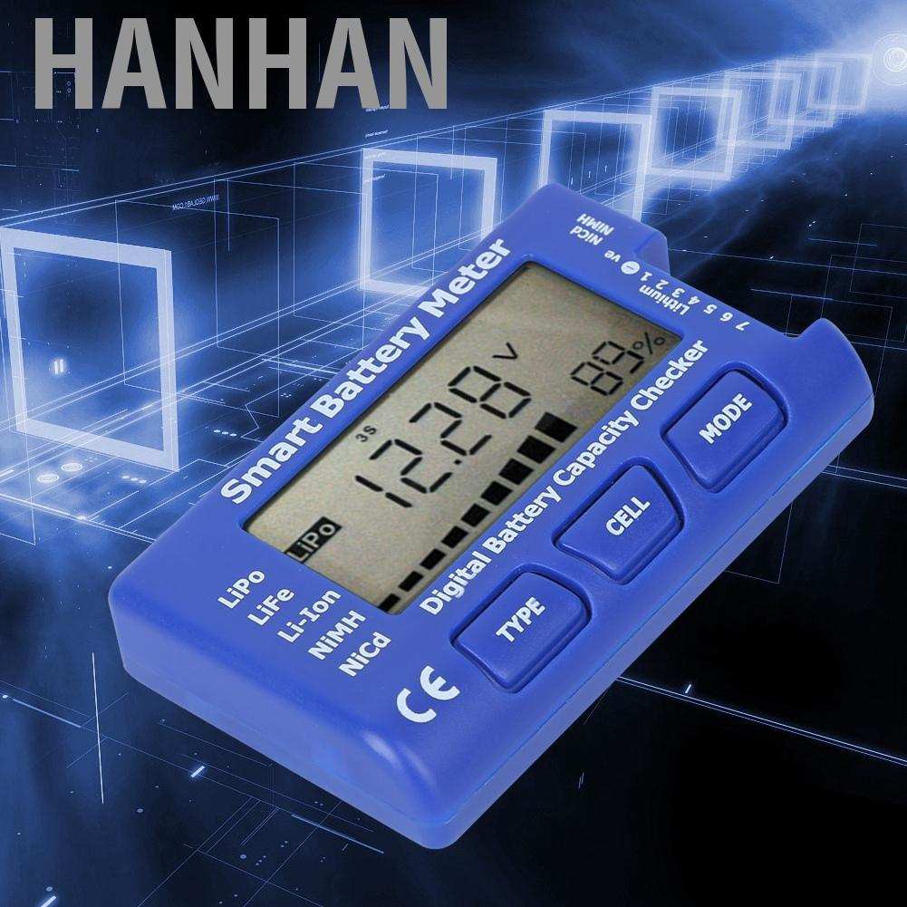 Đồng Hồ Đo Dung Lượng Pin Kỹ Thuật Số Hanhan 5 Trong 1 Với Màn Hình Lcd