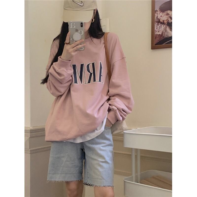 [Mã 12FASHIONSALE1 giảm 10K đơn 50K] Sweater nỉ cổ tròn các mẫu siêu xinh tay tay bồng (hàng có sẵn) | BigBuy360 - bigbuy360.vn