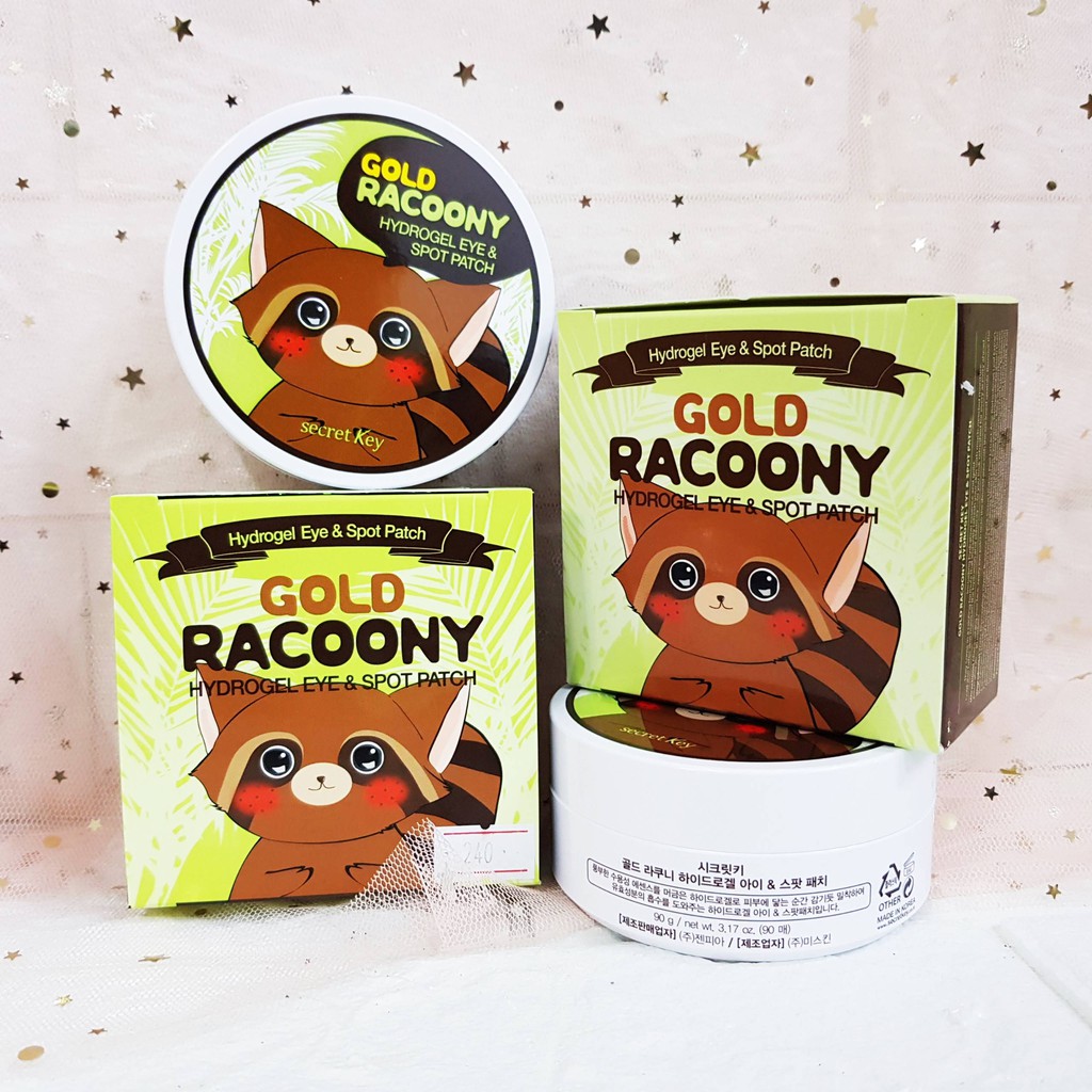 Mặt Nạ Dưỡng Mắt Secret Key Gold Racoony Gel Eye Patch