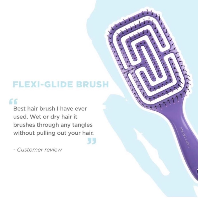 Lược gỡ rối detangling brush LADY JAYNE bản dude WET Brush (Số 1 ở Úc)