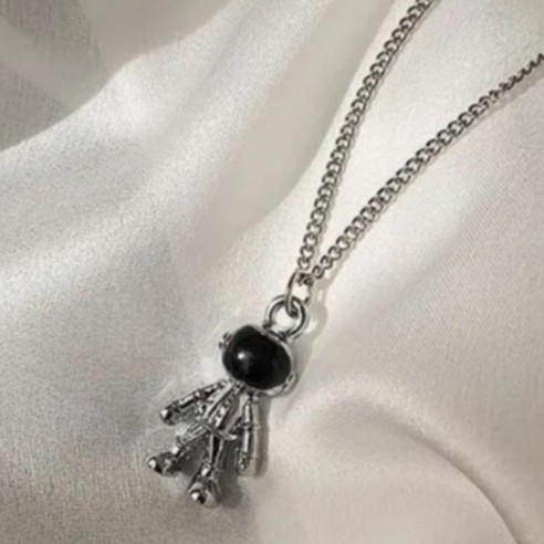 Vòng cổ mặt hình phi hành gia phong cách hip hop thời trang cho nam