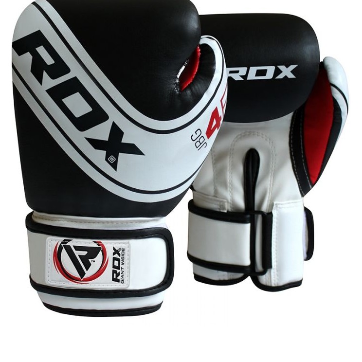 Găng tay boxing trẻ em RDX BOXING GLOVE KIDS WHITE/BLACK 6oz