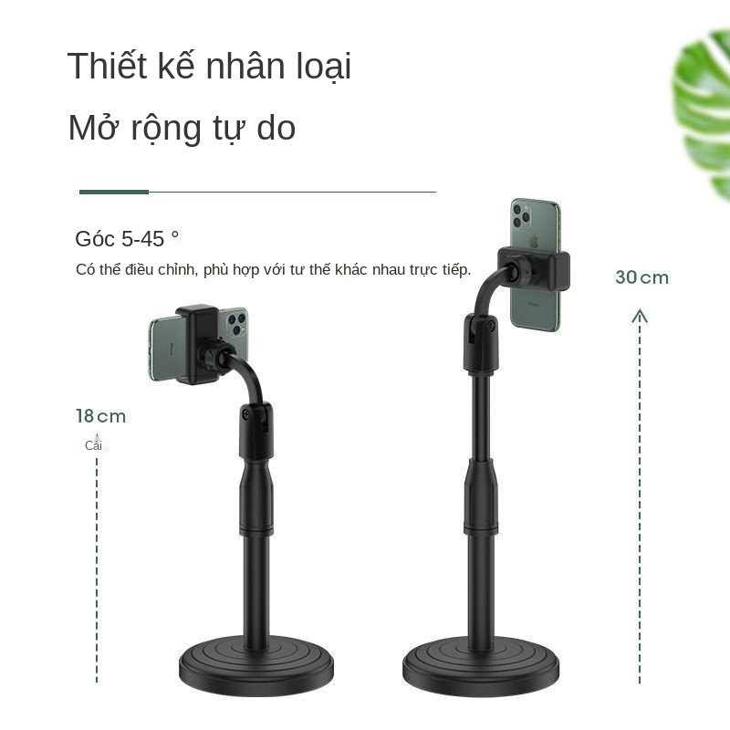 Màu Đỏ Giá Đỡ Điện Thoại Máy Tính Để Bàn Live Stream Giá Đỡ Điện Thoại Đa Năng Xoay Sinh Viên Kích Sóng WIFI Xem Tivi Má