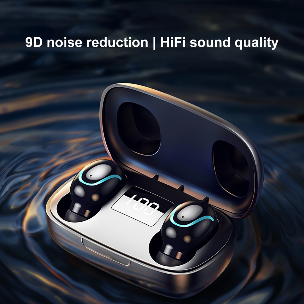 Tai Nghe Nhét Tai Hel + S9 Tws Mini Kết Nối Bluetooth 5.0 Chống Thấm Nước Kèm Mic