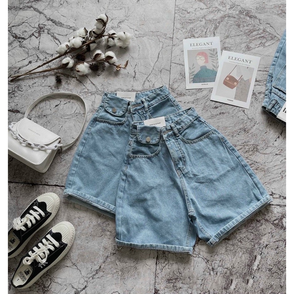 Quần short jean nữ HANOIJEAN - Quần đùi nữ cao cấp hàng VNXK QS010 | BigBuy360 - bigbuy360.vn