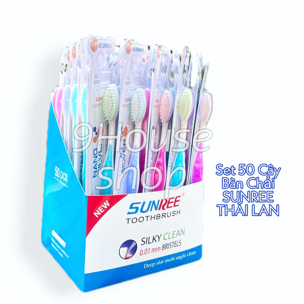 SET 50 CÂY Bàn Chải Vĩ SUNREE 0.01mm Thái Lan